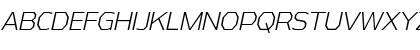 Download Athabasca Light Italic Font Uppercase Preview