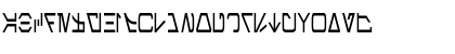 Download Aurebesh Condensed Regular Font Uppercase Preview