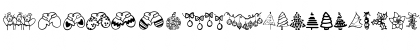 Download Austie Bost Christmas Doodles Regular Font Uppercase Preview