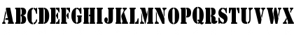 Download AustralianFlyingCorpsStencil Regular Font Uppercase Preview