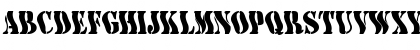 Download AustralianFlyingCorpsStencilE Regular Font Uppercase Preview