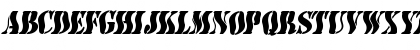Download AustralianFlyingCorpsStencilSC Regular Font Uppercase Preview