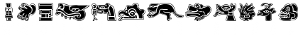 Download Aztekbats Regular Font Uppercase Preview