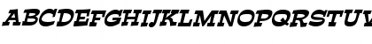 Download Cartoonist 2 BoldItalic Font Uppercase Preview