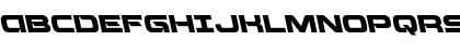 Download Beam Weapon Leftalic Italic Font Uppercase Preview