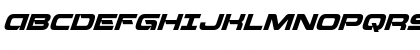 Download Beam Weapon Super-Italic Italic Font Uppercase Preview