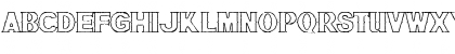 Download Bluegrass OUTLINE Regular Font Uppercase Preview