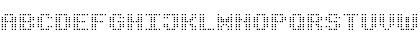 Download Bold Dot Digital-7 Regular Font Uppercase Preview
