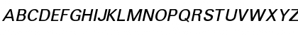 Download Unv Italic Font Uppercase Preview