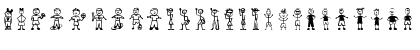 Download Boy Characters Regular Font Uppercase Preview