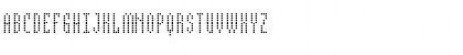 Download BPdotsCondensedSquare Regular Font Uppercase Preview
