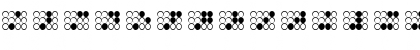 Download braille bold Regular Font Uppercase Preview