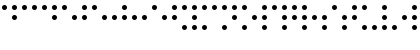 Download Braille Printing Regular Font Uppercase Preview