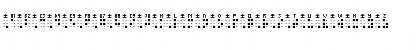 Download Braille Punch Regular Font Uppercase Preview