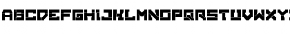 Download BrokenMachine Regular Font Uppercase Preview