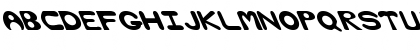 Download Bubble Extreme Lefty Regular Font Uppercase Preview