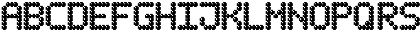 Download Bubble Pixel-7 Dark Regular Font Uppercase Preview