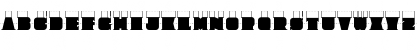 Download Budino Kiri Regular Font Uppercase Preview