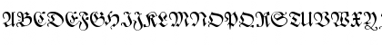 Download CAT Zentenaer Fraktur UNZ1 Regular Font Uppercase Preview