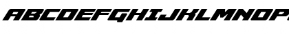 Download Cruiser Fortress Super-Italic Italic Font Uppercase Preview