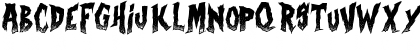 Download Curse of the Zombie Regular Font Uppercase Preview
