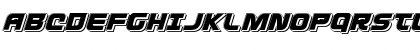 Download Defcon Zero Punch Italic Italic Font Uppercase Preview