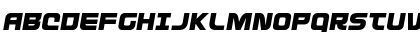 Download Defcon Zero Semi-Italic Semi-Italic Font Uppercase Preview