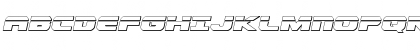 Download Dekaranger Bullet Italic Italic Font Uppercase Preview