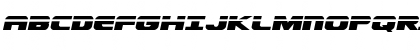 Download Dekaranger Laser Italic Italic Font Uppercase Preview