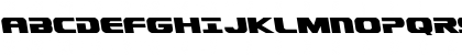 Download Dekaranger Leftalic Italic Font Uppercase Preview