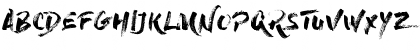 Download Dry Brush Regular Font Uppercase Preview