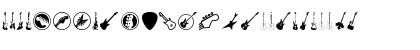 Download Electric Guitar Icons Regular Font Uppercase Preview