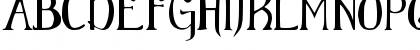 Download Elementary Gothic Regular Font Uppercase Preview