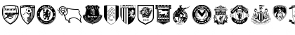 Download English Football Club Badges Regular Font Uppercase Preview