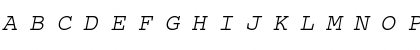Download Ethiopia Jiret Slant Regular Font Uppercase Preview