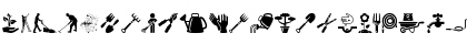Download Garden Icons Regular Font Uppercase Preview