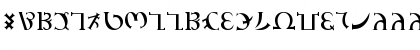 Download GD_Enochian Regular Font Uppercase Preview