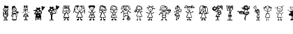 Download Girl Characters Regular Font Uppercase Preview