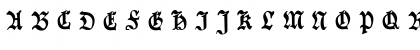 Download Goeschen Fraktur UNZ1A Italic Font Uppercase Preview