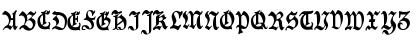 Download Goeschen Fraktur UNZ1A Regular Font Uppercase Preview