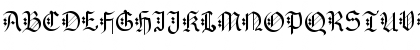Download Gothenburg Fraktur Alt Regular Font Uppercase Preview