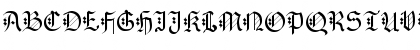 Download Gothenburg Fraktur UMZ1 Regular Font Uppercase Preview