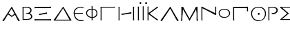 Download Greek Sigismundus Regular Font Uppercase Preview