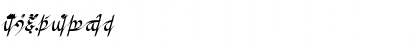 Download Greifswalder Tengwar Regular Font Uppercase Preview