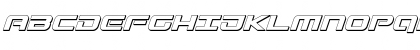 Download Gunship 3D Italic Italic Font Uppercase Preview
