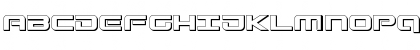 Download Gunship 3D Regular Font Uppercase Preview