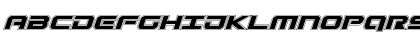 Download Gunship Academy Italic Italic Font Uppercase Preview