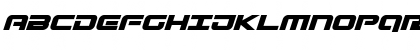 Download Gunship Bold Italic Bold Italic Font Uppercase Preview