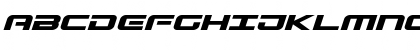 Download Gunship Expanded Italic Expanded Italic Font Uppercase Preview