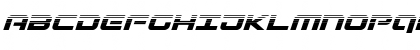 Download Gunship Halftone Italic Italic Font Uppercase Preview